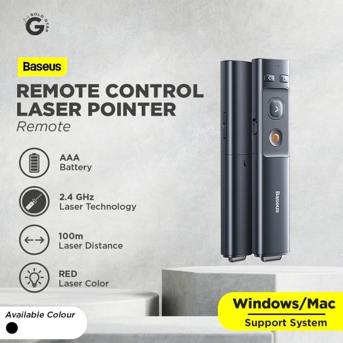 Baseus Wireless Presenter Pointer pen Remote Control Laser Pointer Pen - KiiP