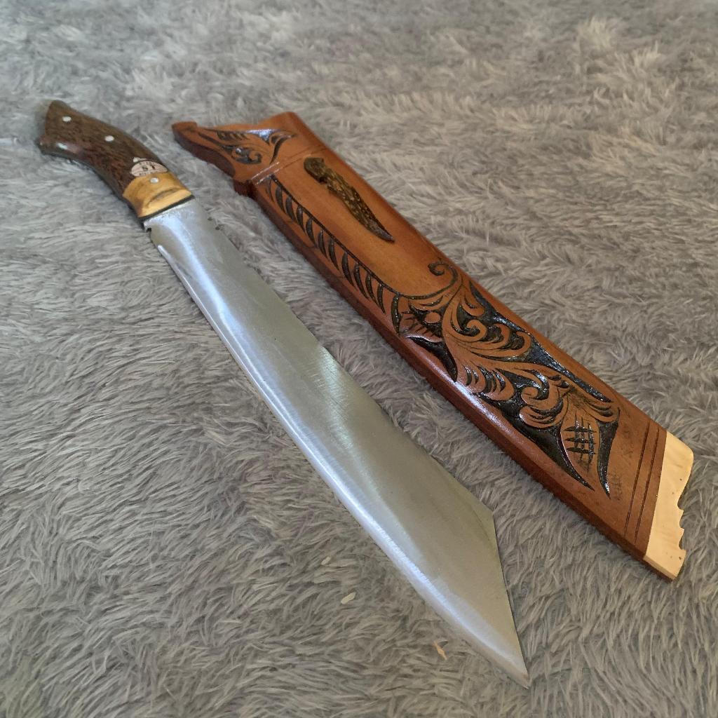 semoga bermanfaat 18 Golok Tebas Bambu Kayu Keras Cibatu Patimura ukir semoga bermanfaat 18