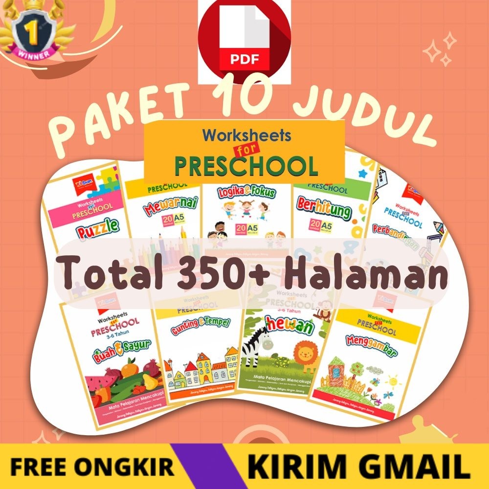 KS PDF Worksheet For Preschool PAKET HEMAT