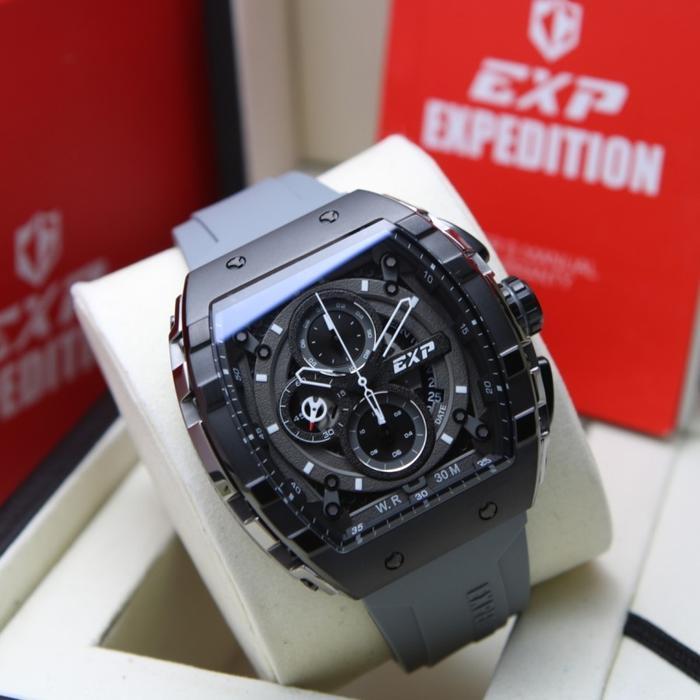 JAM TANGAN PRIA EXPEDITION E6782 / 6782 ORIGINAL - GREY BLACK