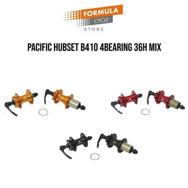 HUB FREEHUB PACIFIC  B410 6 BEARING 36 HOLE - Merah EL BIKE SEPEDA