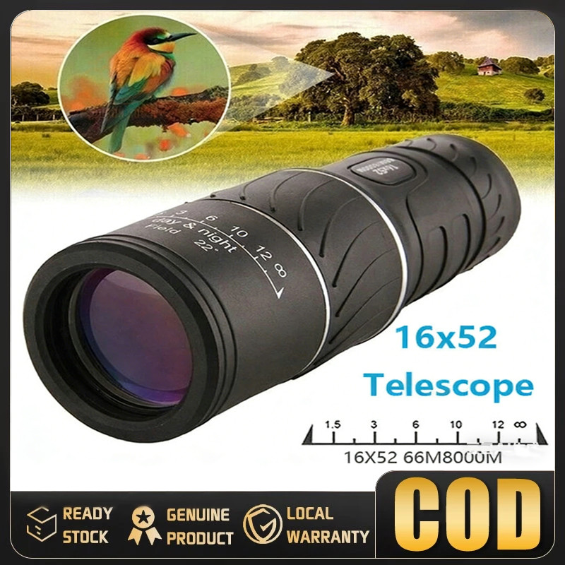 COD Lensa Kamera HP Teleskop Teropong Jarak Jauh 10000 m Siang Malam Original Taffsport Asli Murah T