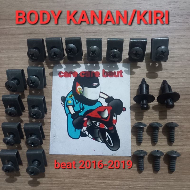 baut body kanan / kiri motor beat new 2016 - 2019