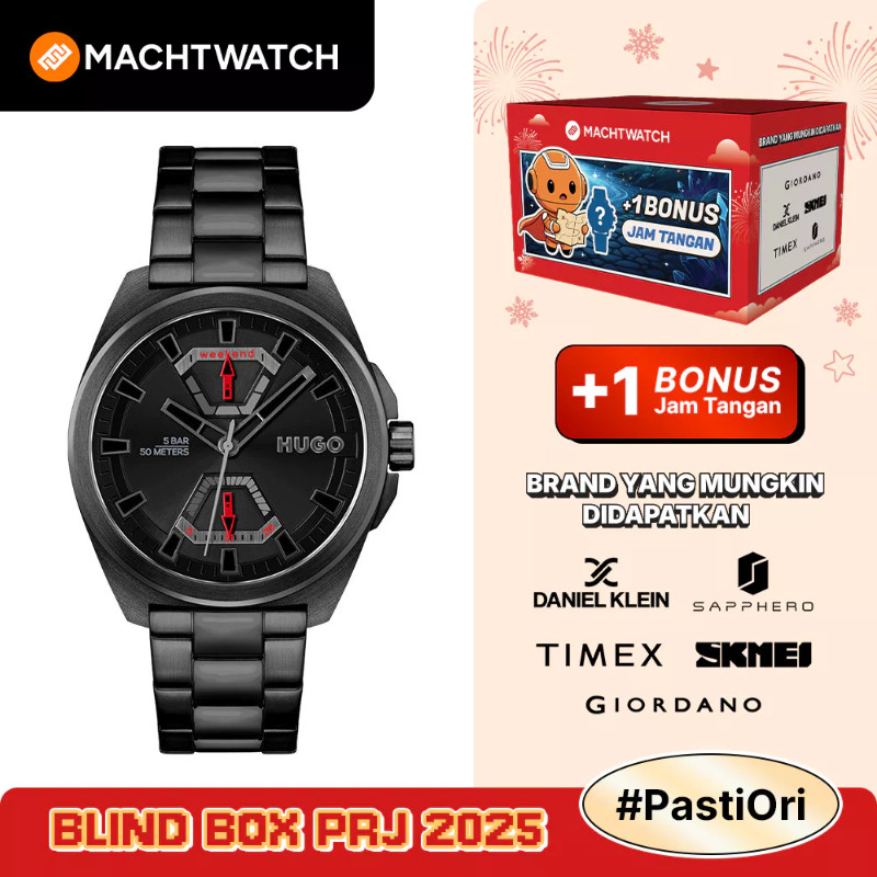 Jam Tangan Pria Hugo Boss Expose 1530244 Men Black Dial Black Stainless Steel Strap