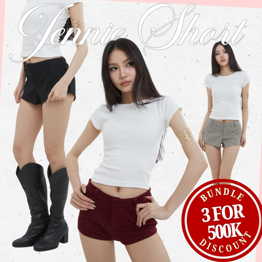 Shewearssugar -- Jennie Micro Short | Celana Wanita | Blackpink Konser Outfit