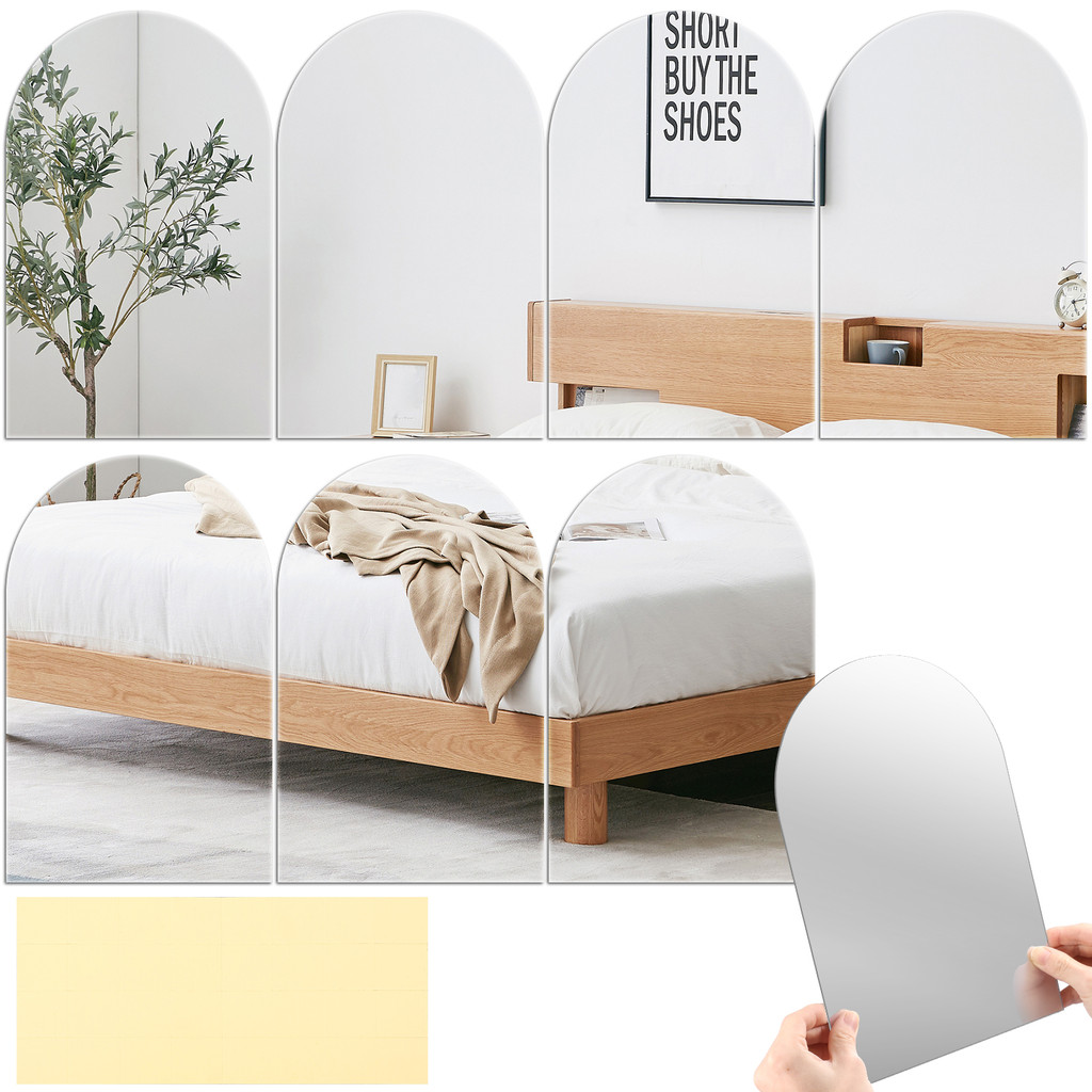 Acrylic Self Adhesive Mirror Sticker 2mm Free Punching Flexible Mirror Wall Sticker Mirror for Wall 
