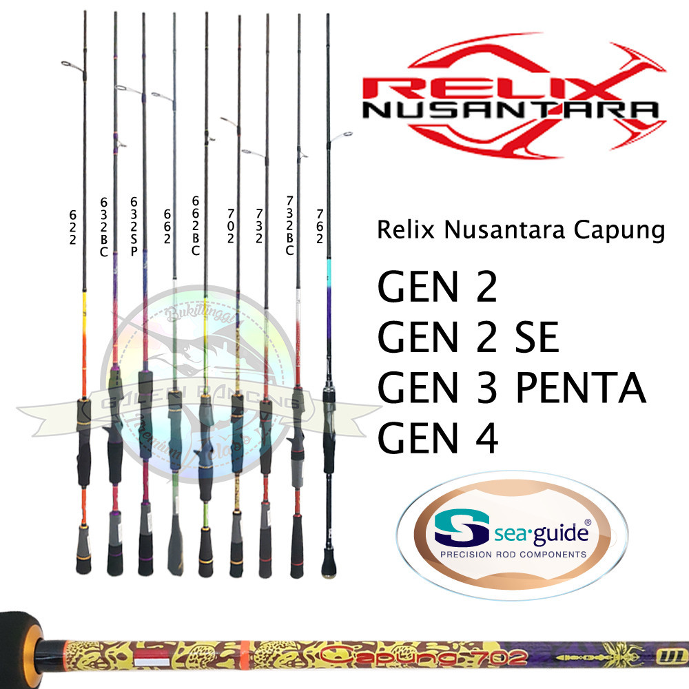 Joran Pancing UL Relix Nusantara Capung 622 632 662 702 732 762 Gen 2 Gen 3 Gen 4
