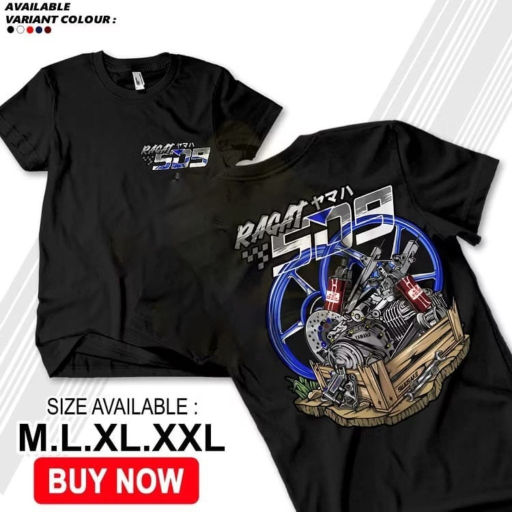 Baju Kaos Atasan Pria Cowok Ragat Motor 5D9 Gank Yamaha Vega Rr Zr Racing Distro Original