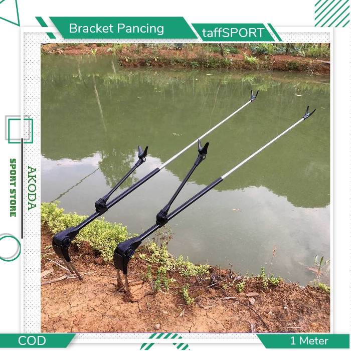 Jagrak Tegek Joran Pancing Multifungsi Stainless Steel Holder | TaffSPORT Bracket Joran Pancing Ikan