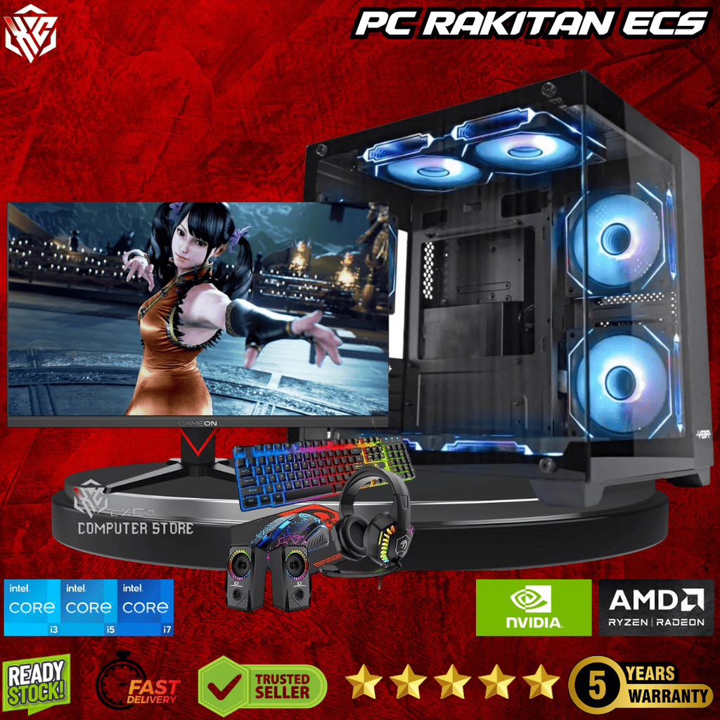 PC GAMING CORE I7 RAM 16GB SSD COMPLETE SIAP GAMING BERAT