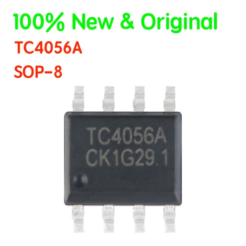 10PCS/LOT TC4056A SOP-8 1A Linear Linear lithium battery charging chip Compatible with TP4056 Origin
