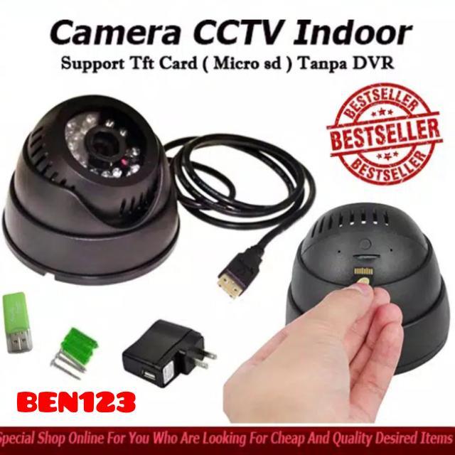 CCTV indoor MIKRO SD / kamera CCTV indoor memory card tanpa DVR - Hitam