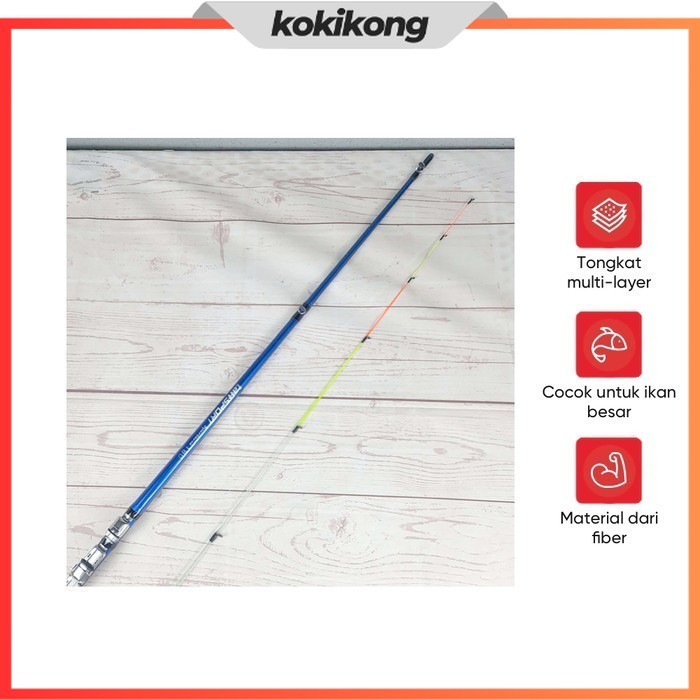 TAFFSPORT Spartacus 180 Joran Pancing Spinning Carbon 2 Segments 1.8M