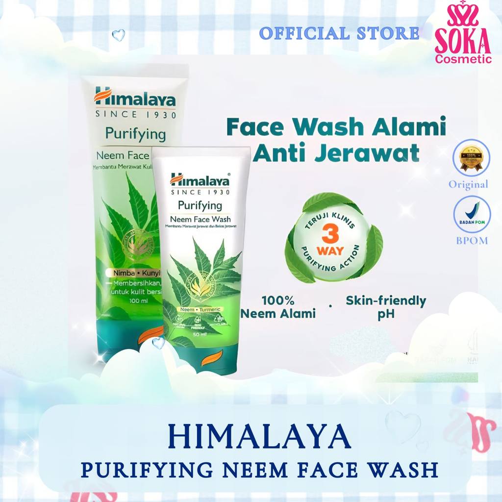 SOKA - HIMALAYA PURIFYING NEEM FACEWASH - MENGURANGI JERAWAT