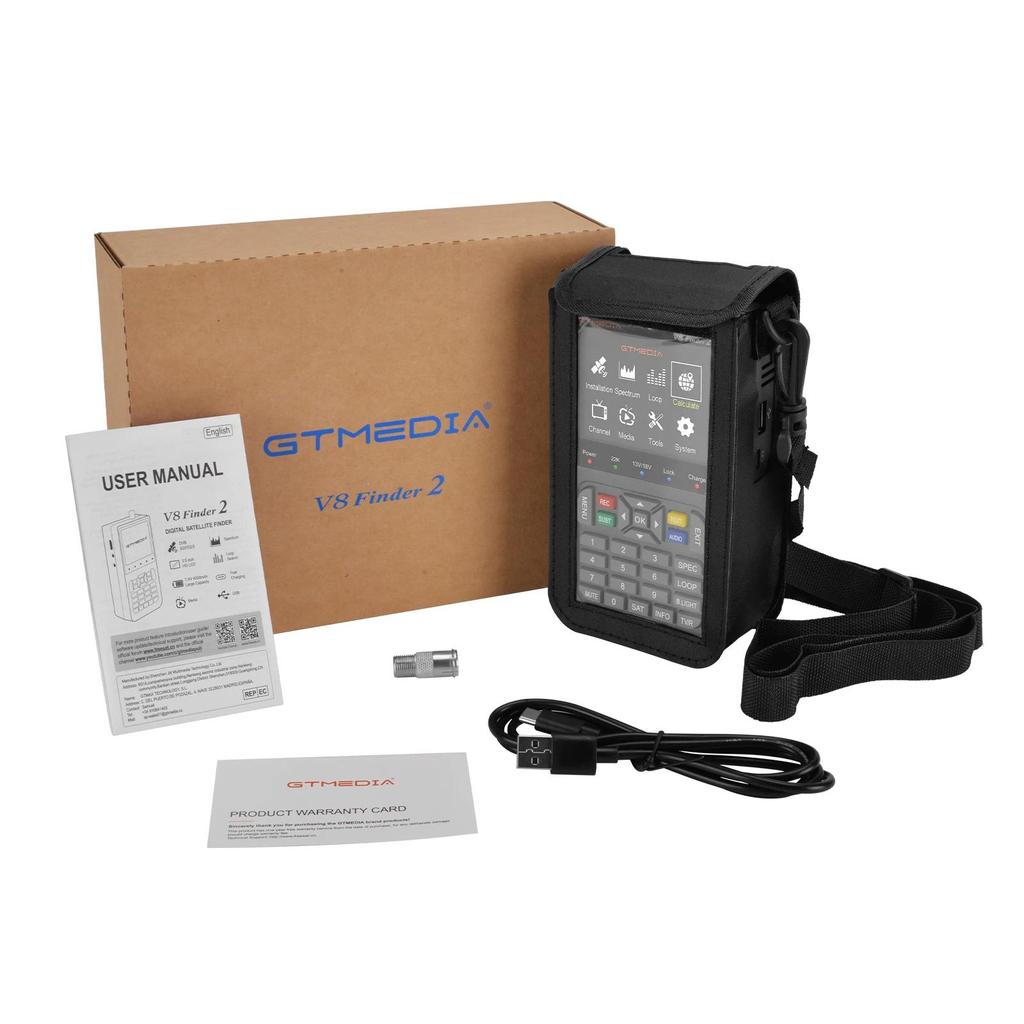 Hot GTMEA V8 Finder 2 DVB-S2X/S2/S MPEG-2/MPEG-4 3.5 Inch HD LCD Screen Satellite TV Finder H.264 (8