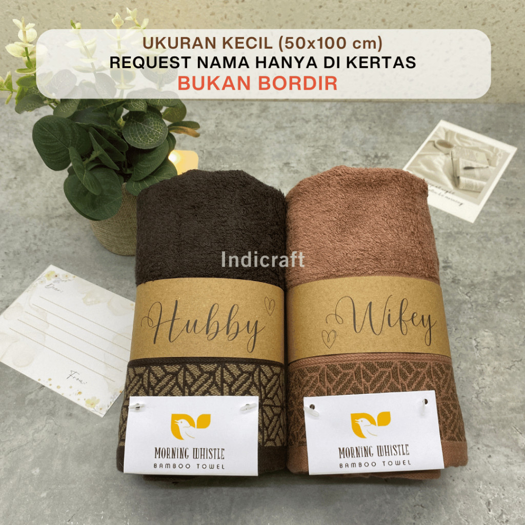 FUJA.ID Kado Pernikahan Handuk Couple / Hampers Handuk Couple Seserahan / Kado Wedding Couple / Hand