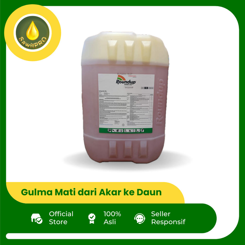 ROUNDUP 486 SL (20 Liter) - Herbisida Sistemik Glifosat Tuntas