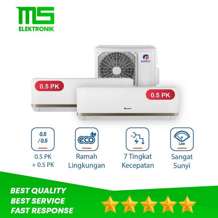 GREE AC Combo Split- Inverter - GWC-0505CS(S) - Putih GREE AC Combo Split GWC0505CSS / GWC 0505CSS /