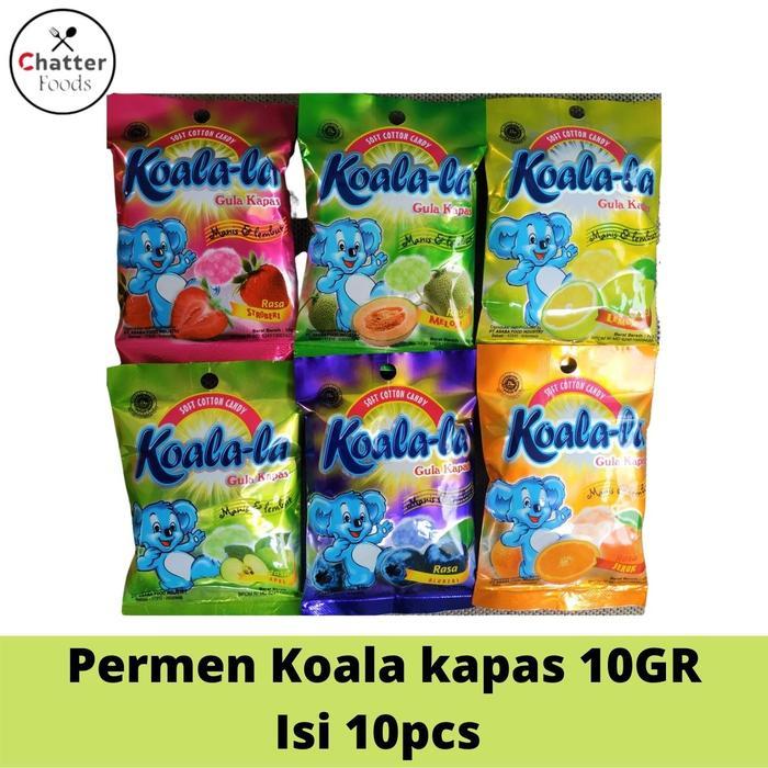 Permen Kapas / Permen Gula Kapas Koala-La Isi 10pcs / Halal