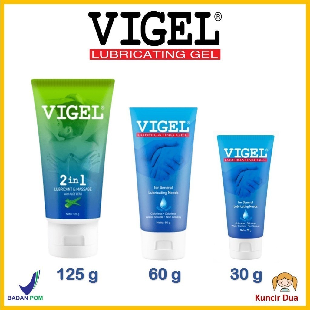 MEGA SALLE  Pelumas Vigel Lubricant 30 gr / 60 gram / 125 g 2 in 1 ml