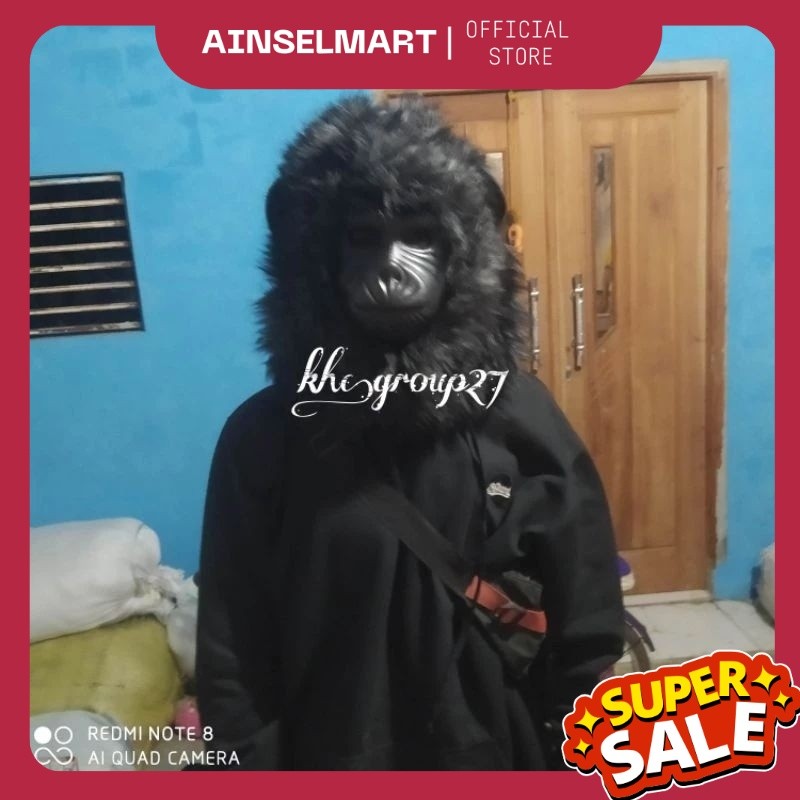 Topeng Gorila _Topeng Monyet _Topeng Karnaval _ Topeng Halloween _ Topeng Prank _ Topeng ngamen _Top