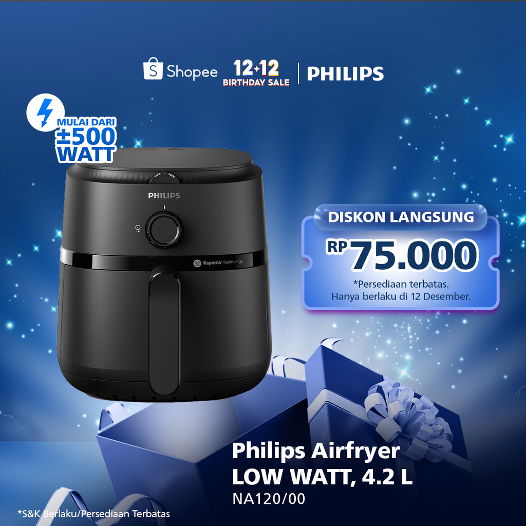 Philips Airfryer NA 120/00 4.2 L Air Fryer Low Watt Philips Terbaik