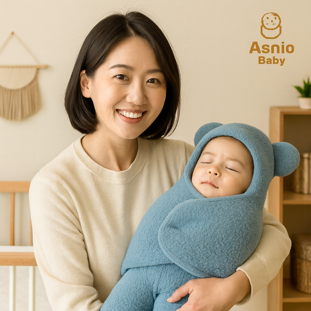 EMON SHOP - Selimut Bayi  Bedong bayi bulu  Blanket bayi Perlengkapan bayi baru lahir Mantel bayi