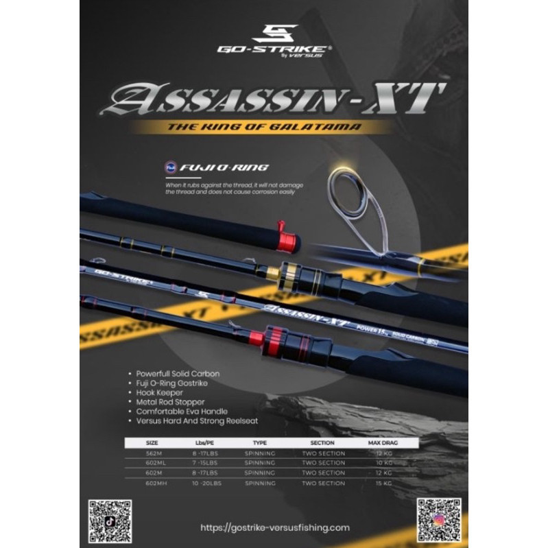 Joran Gostrike ASSASSIN XT 180 20 LB 165 17 LB Full Fuji