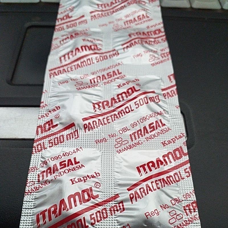 Itramol Strip - Obat Demam, Analgesik, Turun Panas, Nyeri - ABH