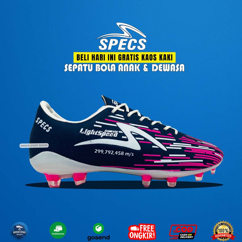 Cod Sepatu Bola Specs LightSpeed Reborn Grade Ori Terbaru Unisex Dewasa Best Seller Termurah