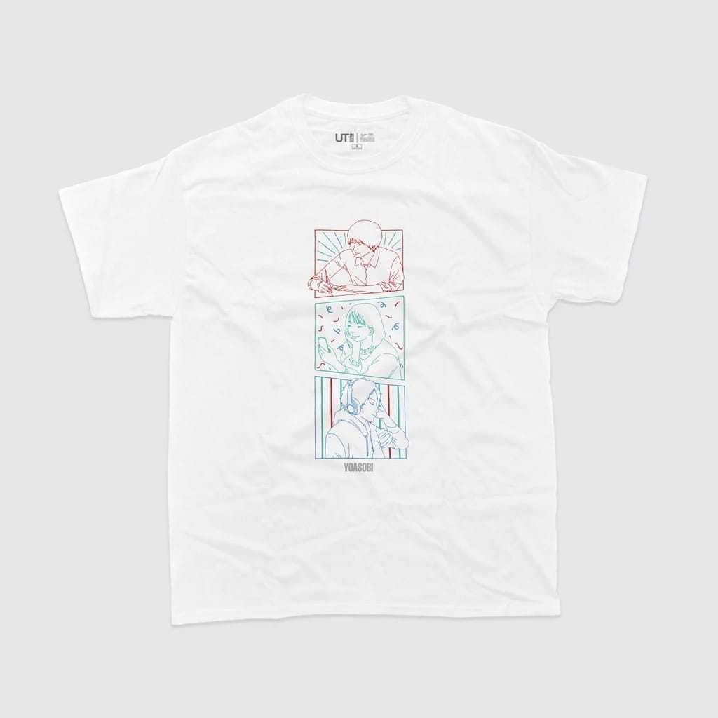 Tshirt Baju Kaos Distro Yoasobi X Uniqlo Japan |   Tee UT 2023 RGB Sangenshoku Unisex
