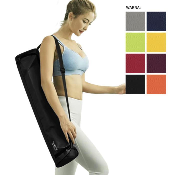 (Sport Champ) Elfs Active - Tas Matras Yoga Water Resistant Mat Bag Olahraga - Hitam
