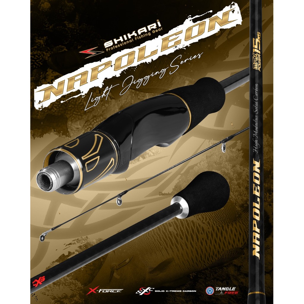 Shikari - Joran Napoleon Light Jigging Carbon Solid 180 - Joran Pancing