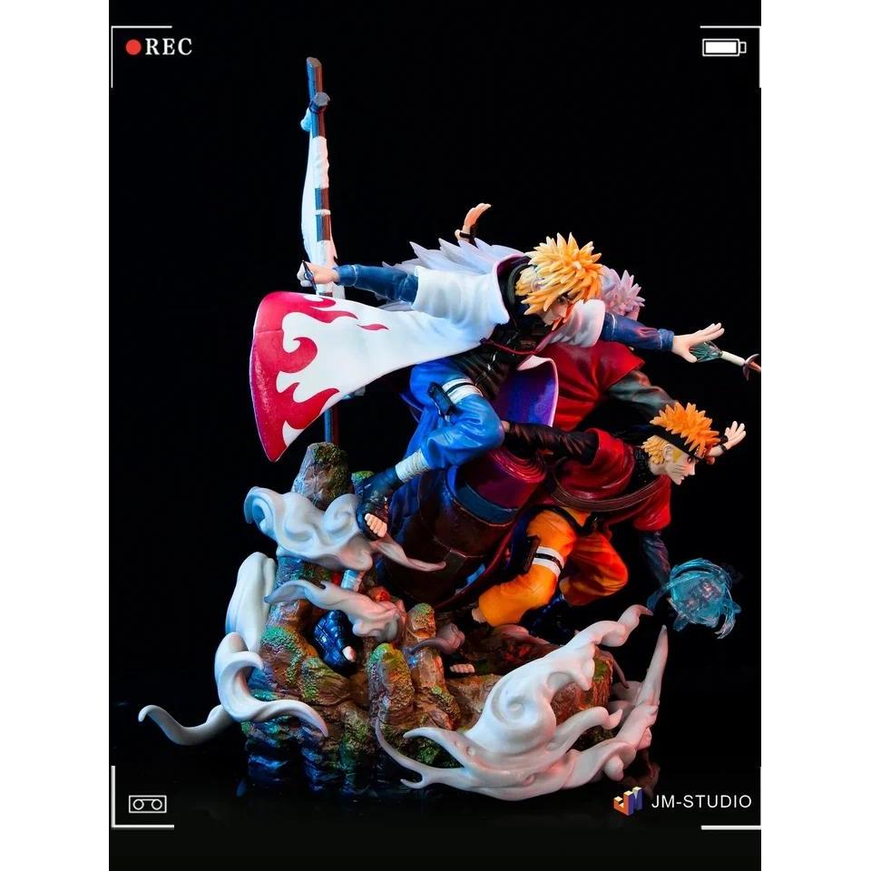 41cm NARUTO GK So Big Figurines Destiny Jiraiya Namikaze Naruto Together Master And Apprentice Figur