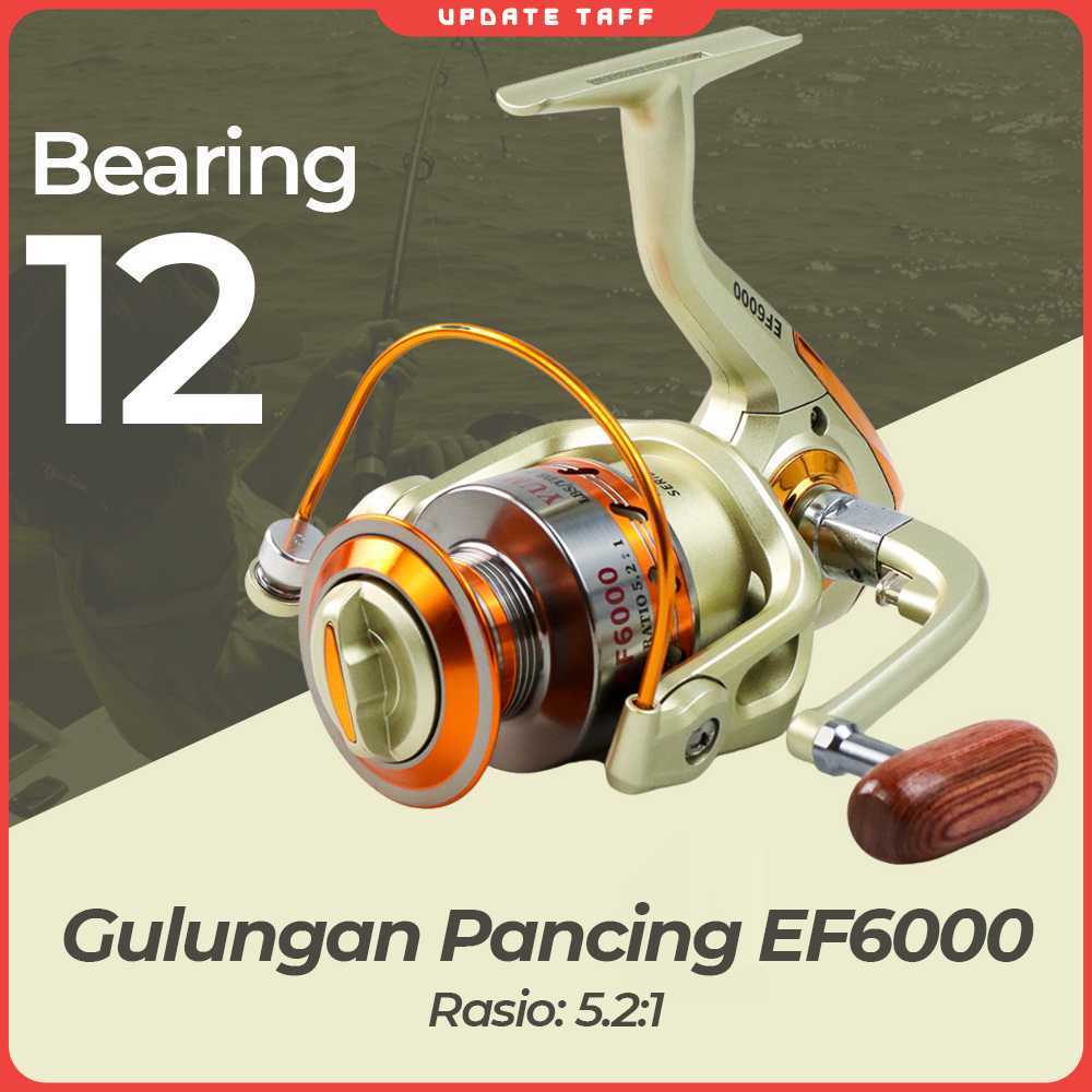 YUMOSHI REELSKING Reel Pancing Spinning 12 Ball Bearing - EF6000