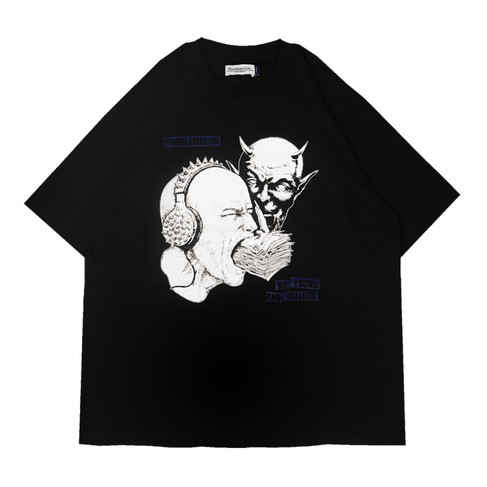Problem Club - T-Shirt Oversize - Tapok - Black