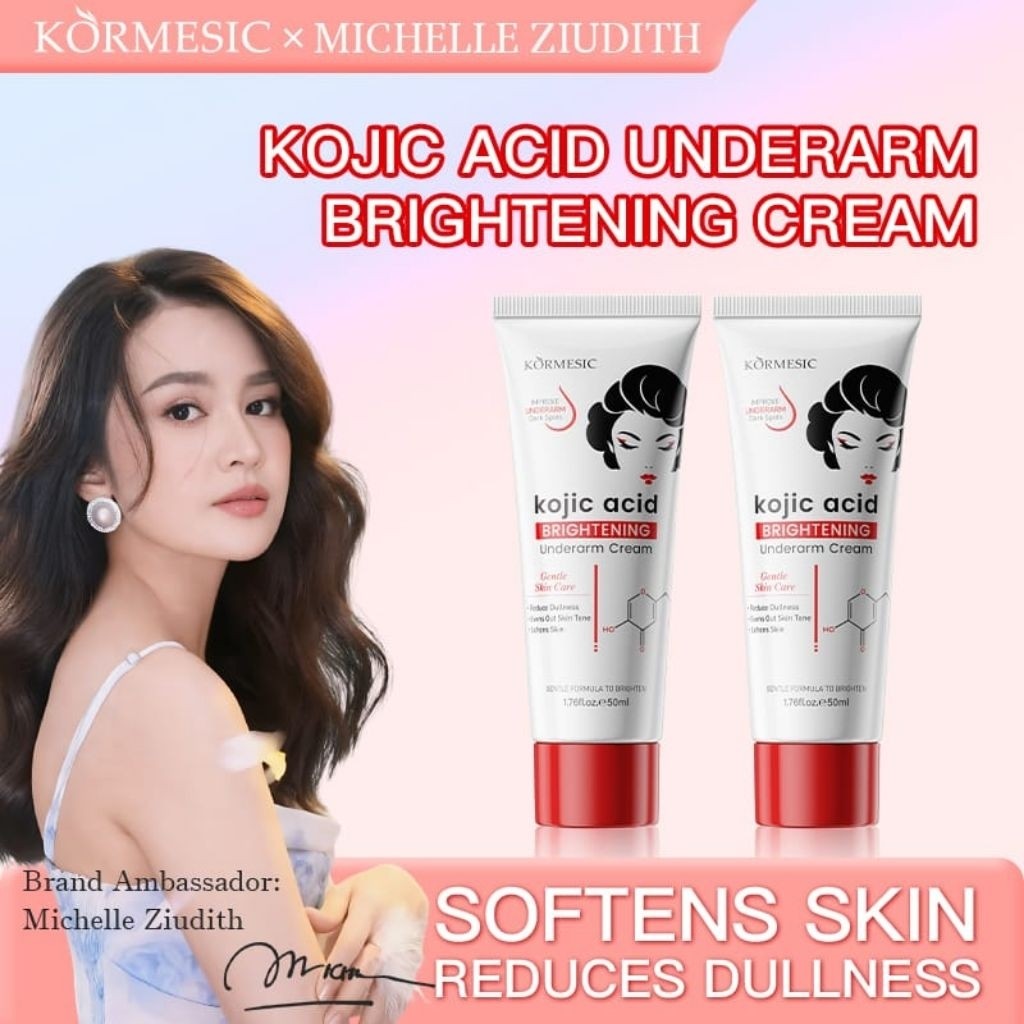 {BPOM} Kojic Acid Krim Pemutih Ketiak 50g Krim memutihkan Cepat, Leher,Lutut, Kulit Tubuh Leher Keti