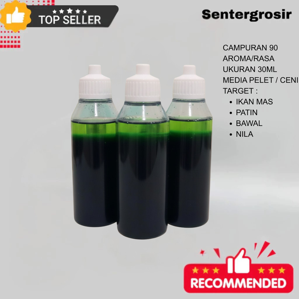 Esen Aroma Ikan Campuran Umpan 90 Rasa Essen Essence Ukuran 30ml Oplosan Terbaik Premium Ikan Tombro