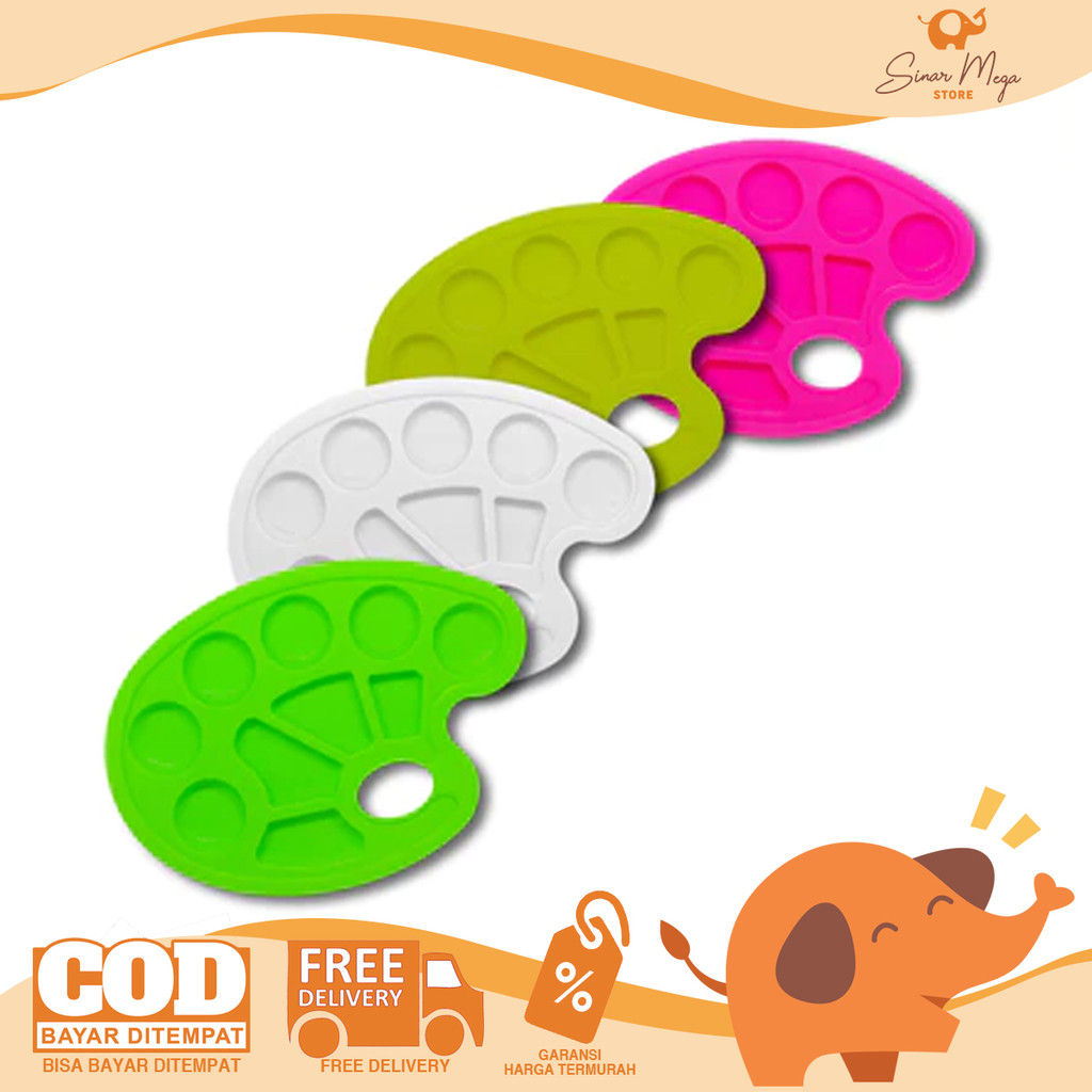 Butterfly Palet Oval Lukis | Palette Buterfly, Palette Lukis, Palet Cat Lukis