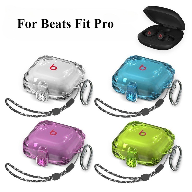 Earphone Swit Case For Beats Fit Pro Case Cover Silicone Protective Cover Buckle PC Hard Case For Be