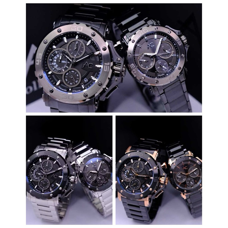 PROMO HARI INI JAM TANGAN COUPLE ALEXANDRE CHRISTIE AC 9205 AC9205 ORIGINAL DGFLZ