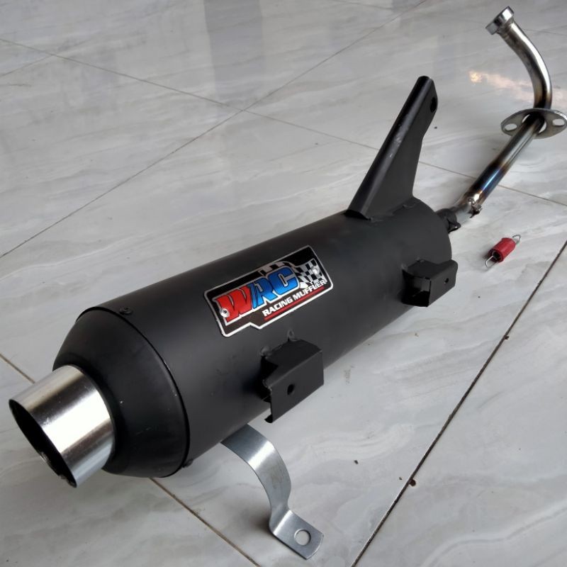 Knalpot Standar WRC Tutup Croom Mio All Series (Sporty, Fino, M3, Z, S, Soul Gt, Xeon Gt, X Ride, Ge