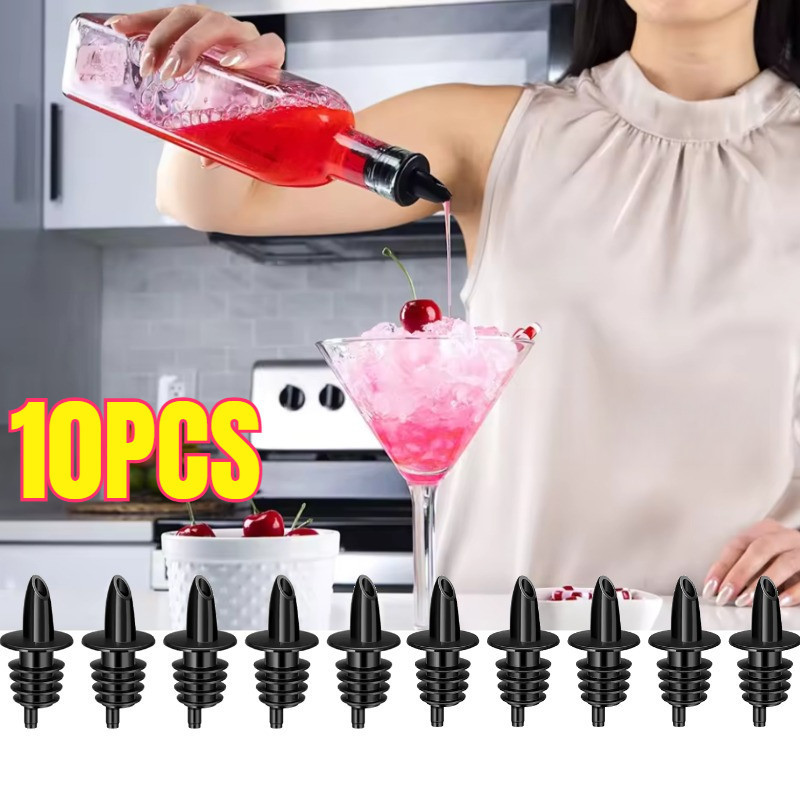 10PCS Wine Pourer Liquor Pourer Botol Plastik Bottle Pourer Penutup Botol Wine
