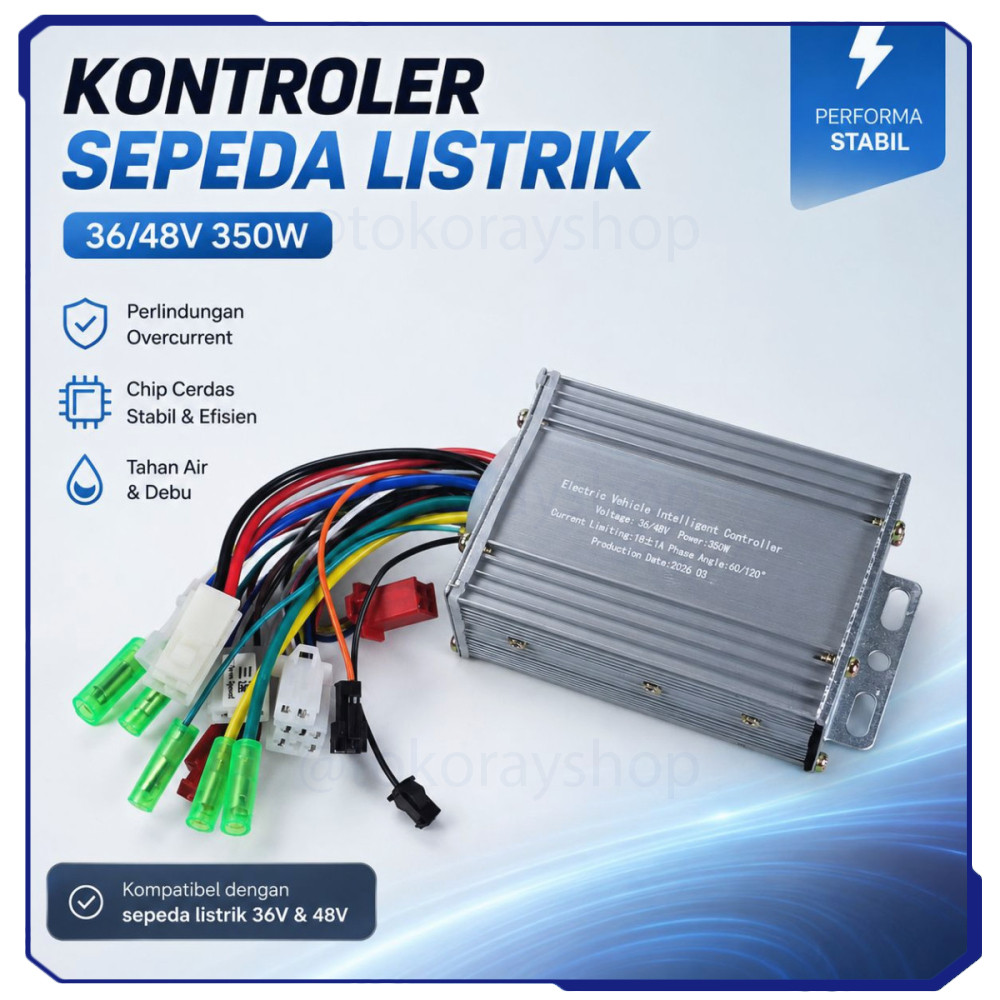 Kontroler Sepeda Listrik Motor Controller 6 Tube 36/48V 350W - BF-636