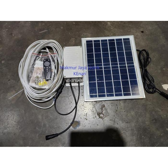 Lampu LED Strip Selang Solar Cell 20 Meter + Remote/ 10 Meter + Remote - 10 Meter, Putih