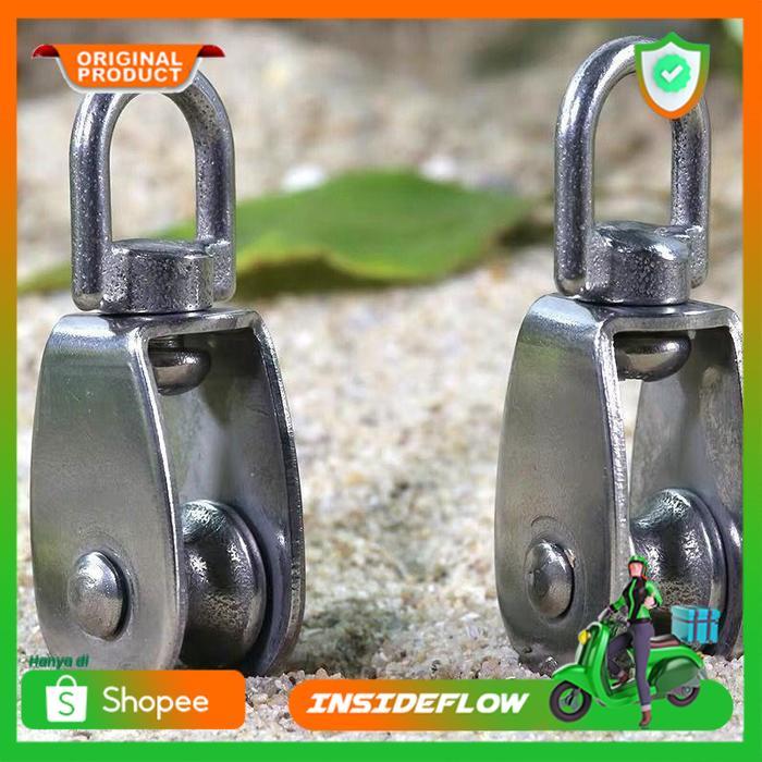 Katrol Kerekan Mini Manual Burung Timba Serbaguna Stainless Steel