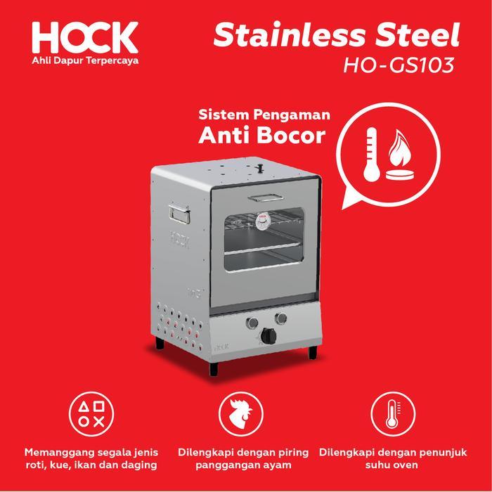 Hock Oven Gas Portable Stainless Steel HO-GS103 - HO-GS103