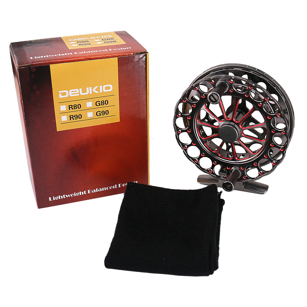 DEUKIO Metal Body Ice Fishing Reel 2BB Gear Ratio 1:1 High Speed Durable NMB Bearing Fly Fishing Ree