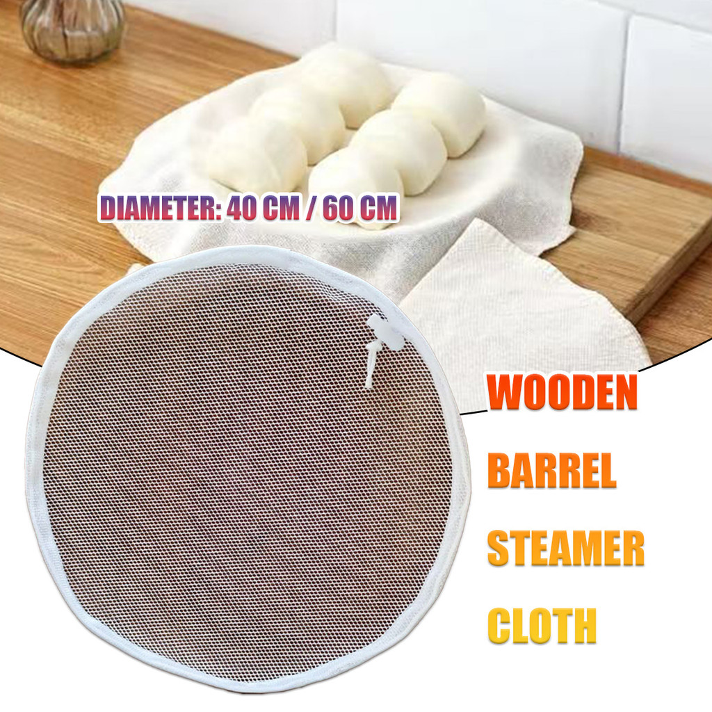 [2PCS/Bag] Kain Kukus Kain Kukus Alas Pengukus Anti Lengket Kain Alas Kukusan Roti Kain Dimsum Kukus