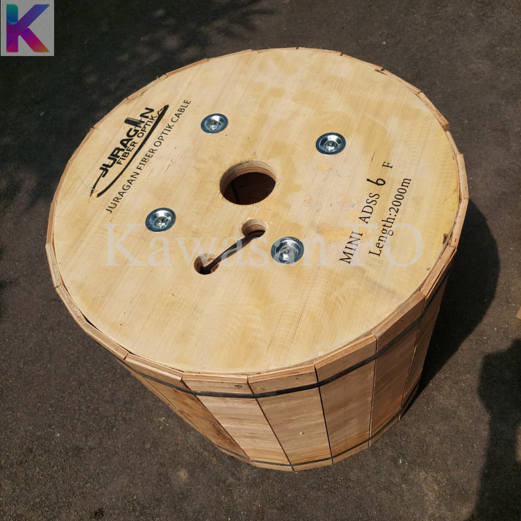Mini ADSS 6 Core / KU 6Core Mini ADSS FTTH - Kabel Adss Mini 6C Span 100 G652D JURAGAN FO